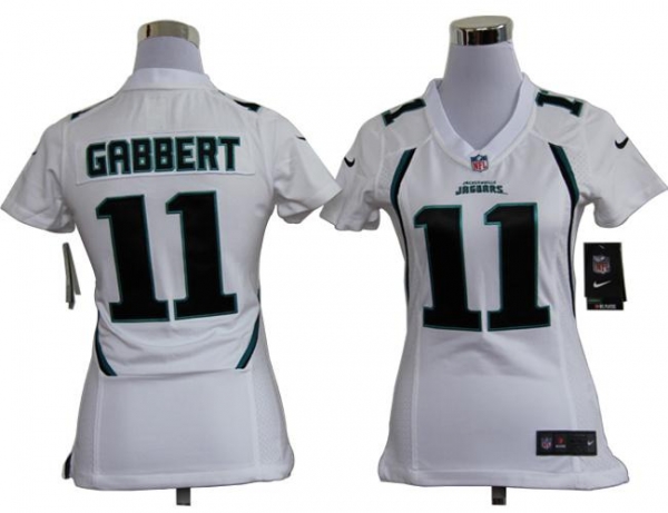 Cheap Women Nike Jacksonville Jaguars 11# Blaine Gabbert White Nike NFL Jerseys