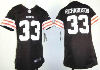 Kids Nike Cleveland Browns 33# Trent Richardson Brown Nike NFL Jerseys Cheap