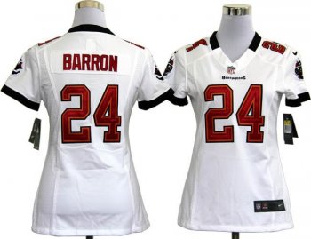 Cheap Women Nike Tampa Bay Buccaneers 24# Mark Barron White Nike NFL Jersey