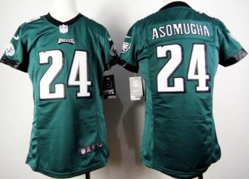 Kids Nike Philadelphia Eagles 24# Nnamdi Asomugha Green Nike NFL Jerseys Cheap