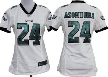 Cheap Women Nike Philadelphia Eagles #24 Nnamdi Asomugha White Nike NFL Jerseys