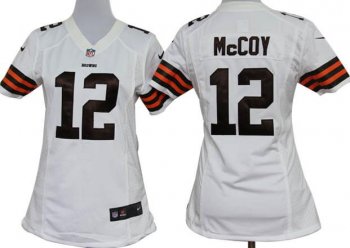 Cheap Women Nike Cleveland Browns 12 Colt Mccoy White Nike NFL Jerseys