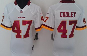 Cheap Women Nike Washington Redskins 47# Chris Cooley White Nike NFL Jerseys