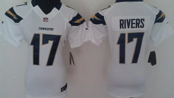 Cheap Women Nike San Diego Chargers 17# Philip Rivers White Nike NFL Jerseys