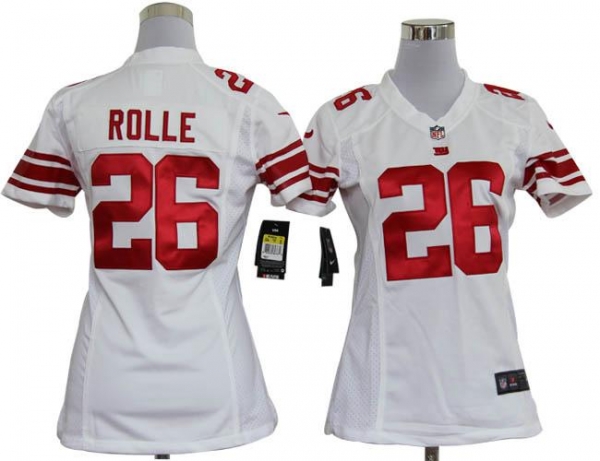 Cheap Women Nike New York Giants 26# Antrel Rolle White Nike NFL Jerseys