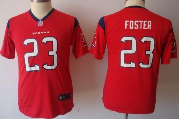 Kids Nike Houston Texans #23 Arian Foster Red Nike NFL Jerseys Cheap