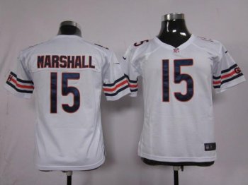 Kids Nike Chicago Bears #15 Marshall White Nike NFL Jerseys Cheap