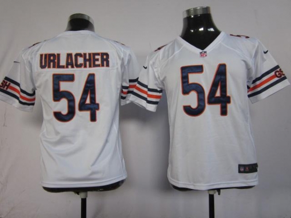 Kids Nike Chicago Bears 54 Brian Urlacher White Nike NFL Jersey Cheap