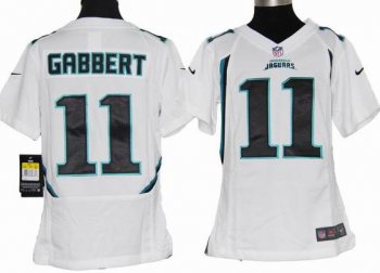 Kids Nike Jacksonville Jaguars 11# Blaine Gabbert White Nike NFL Jerseys Cheap