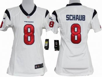 Cheap Women Nike Houston Texans 8 Matt Schaub White Nike NFL Jerseys