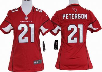 Cheap Women Nike Arizona Cardinals 21# Patrick Peterson Red Nike NFL Jerseys