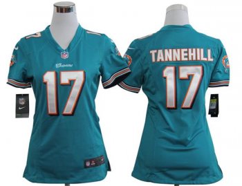 Cheap Women Nike Miami Dolphins 17# Ryan Tannehill Green Nike NFL Jerseys