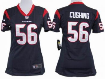 Cheap Women Nike Houston Texans 56 Brian Cushing Blue Nike NFL Jerseys