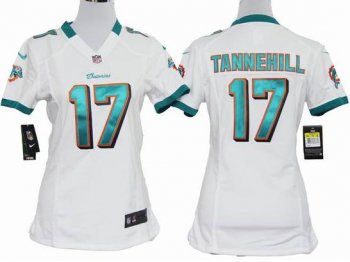 Cheap Women Nike Miami Dolphins 17# Ryan Tannehill White Nike NFL Jerseys