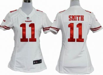 Cheap Women Nike San Francisco 49ers 11 Alex Smith White Nike NFL Jerseys