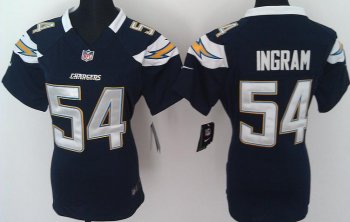 Cheap Women Nike San Diego Chargers #54 Melvin Ingram Dark Blue Nike NFL Jerseys