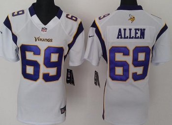 Cheap Women Nike Minnesota Vikings 69 Allen White Nike NFL Jerseys