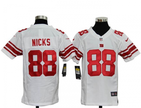 Kids Nike New York Giants 88# Hakeem Nicks White Nike NFL Jerseys Cheap