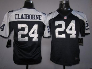 Kids Nike Dallas Cowboys #24 Claiborne Blue Thankgivings Nike NFL Jerseys Cheap