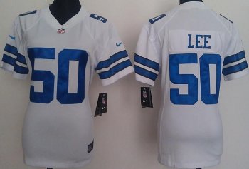 Cheap Women Nike Dallas Cowboy 50 Sean Lee White Nike NFL Jerseys