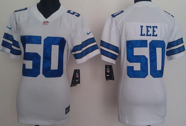 Cheap Women Nike Dallas Cowboy 50 Sean Lee White Nike NFL Jerseys