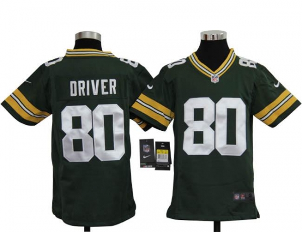 Kids Nike Green Bay Packers #80 Donald Driver Green Nike NFL Jerseys Cheap