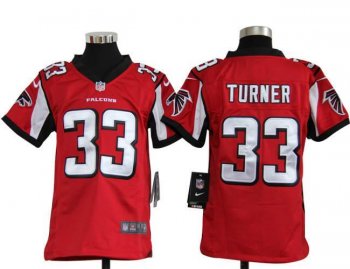 Kids Nike Atlanta Falcons #33 Michael Turner Red Nike NFL Jerseys Cheap