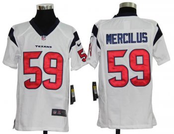 Kids Nike Houston Texans #59 Whitney Mercilus White Nike NFL Jerseys Cheap