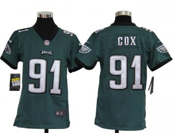 Kids Nike Philadelphia Eagles 91# Fletcher Cox Green Nike NFL Jerseys Cheap