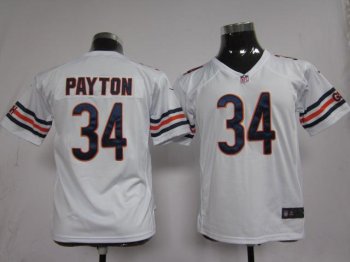 Kids Nike Chicago Bears 34 Walter Payton White Nike NFL Jerseys Cheap