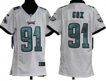 Kids Nike Philadelphia Eagles 91# Fletcher Cox White Nike NFL Jerseys Cheap