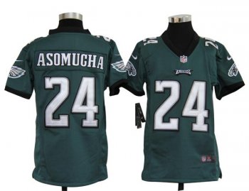 Kids Nike Philadelphia Eagles #24 Nnamdi Asomugha Green Nike NFL Jerseys Cheap