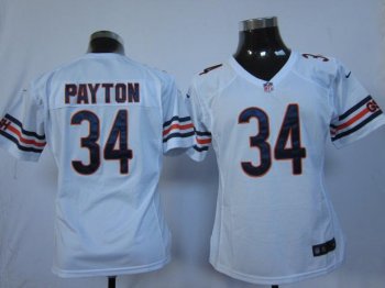 Cheap Women Nike Chicago Bears 34 Walter Payton White Nike NFL Jerseys