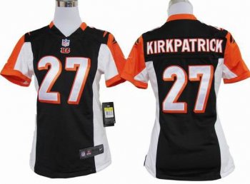 Cheap Women Nike Cincinnati Bengals 27# Dre Kirkpatrick Black Nike NFL Jerseys