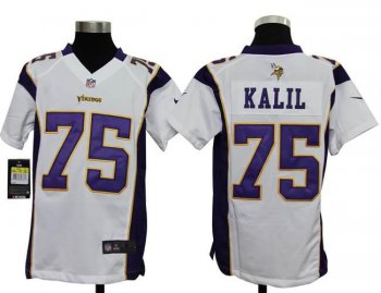 Kids Nike Minnesota Vikings 75 Kalil White Nike NFL Jerseys Cheap