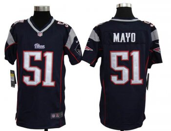 Kids Nike New England Patriots 51 Mayo Blue Nike NFL Jerseys Cheap