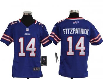 Kids Nike Buffalo Bills 14 Ryan Fitzpatrick Blue Nike NFL Jerseys Cheap