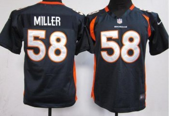 Kids Nike Denver Broncos 58 Miller Blue Nike NFL Jerseys Cheap