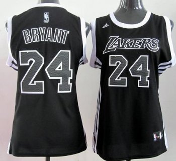 Cheap Women Los Angeles Lakers 24 Kobe Bryant Black Revolution 30 Swingman Jersey