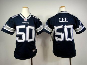 Kids Nike Dallas Cowboy 50 Sean Lee Blue Nike NFL Jerseys Cheap