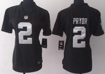 Cheap Women Nike Oakland Raiders 2 Terrelle Pryor Black NFL Jersey