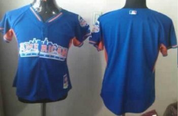 Cheap Women 2013 MLB ALL STAR American League Blank Blue Jerseys