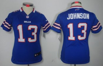 Cheap Women Nike Buffalo Bills 13 Steve Johnson Blue Game LIMITED NFL Jerseys