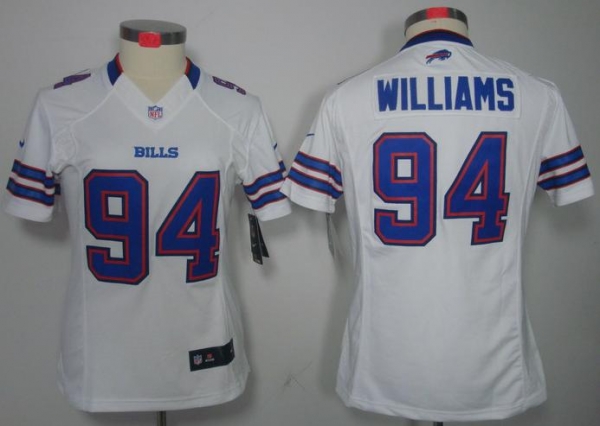 Cheap Women Nike Buffalo Bills #94 Mario Williams White Game LIMITED NFL Jerseys