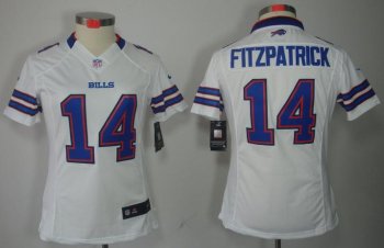 Cheap Women Nike Buffalo Bills 14 Ryan Fitzpatrick White Game LIMITED NFL Jerseys