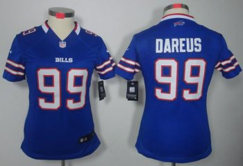 Cheap Women Nike Buffalo Bills 99 Marcell Dareus Blue Game LIMITED NFL Jerseys