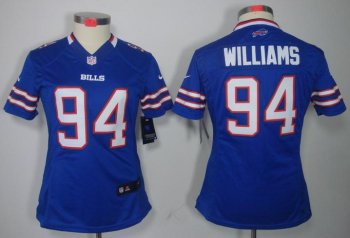 Cheap Women Nike Buffalo Bills #94 Mario Williams Blue Game LIMITED NFL Jerseys