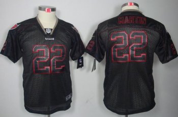 Kids Nike Tampa Bay Buccaneers 22 Doug Martin Lights Out Black NFL Jerseys Cheap