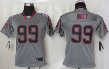 Kids Nike Houston Texans 99 Watt Lights Out Grey Elite Jerseys Cheap