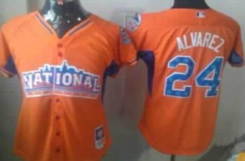 Cheap Women 2013 MLB ALL STAR National League Pittsburgh Pirates 24 Pedro Alvarez Orange MLB Jerseys